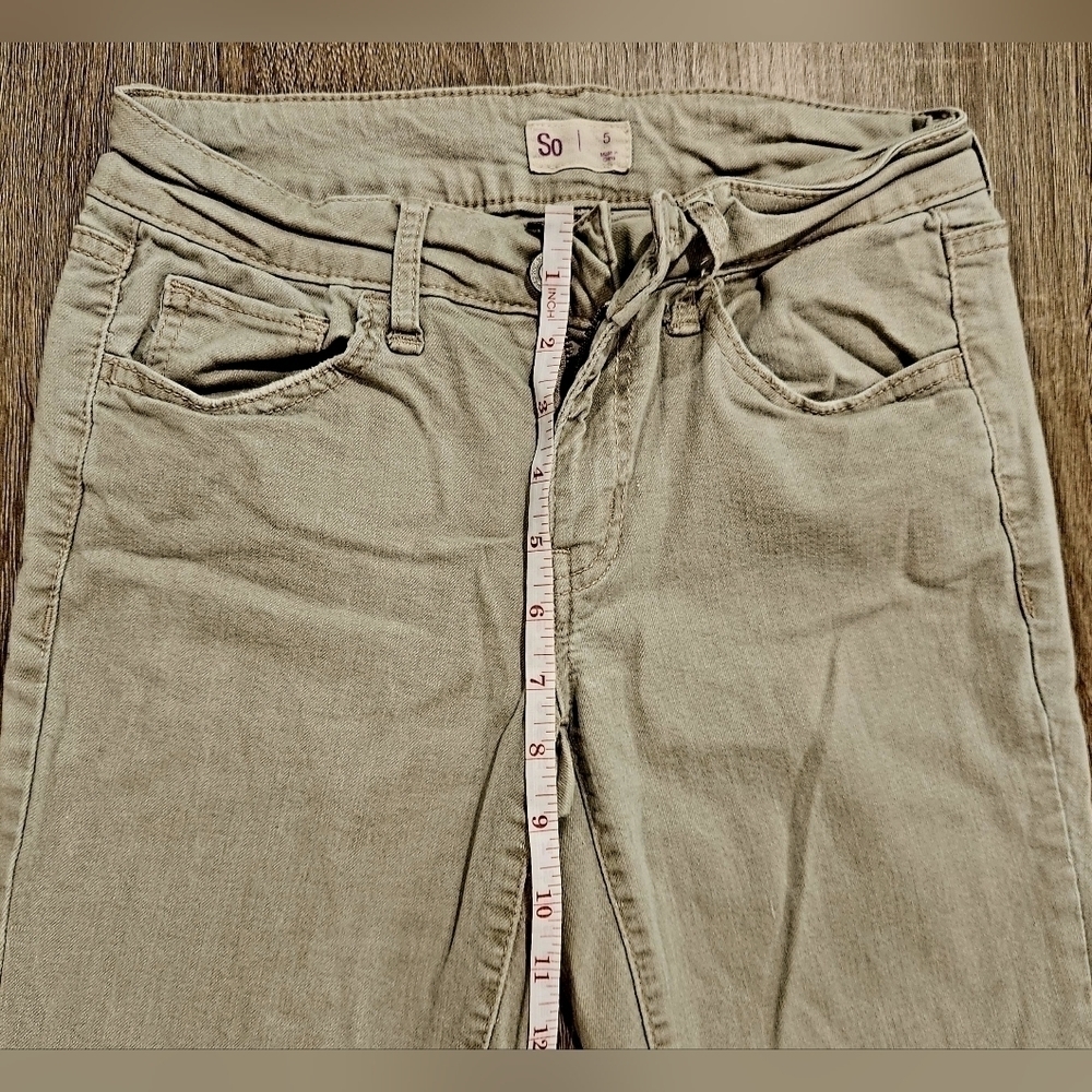 So jean denim capri size 5 light green - Picture 5 of 8